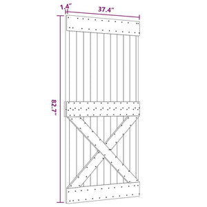 Dörr NARVIK 95x210 cm massiv furu