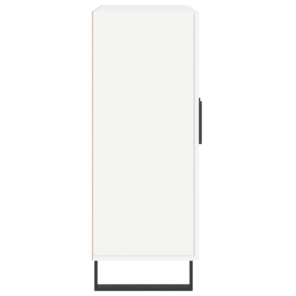 Skåp vit 69,5x34x90 cm konstruerat trä