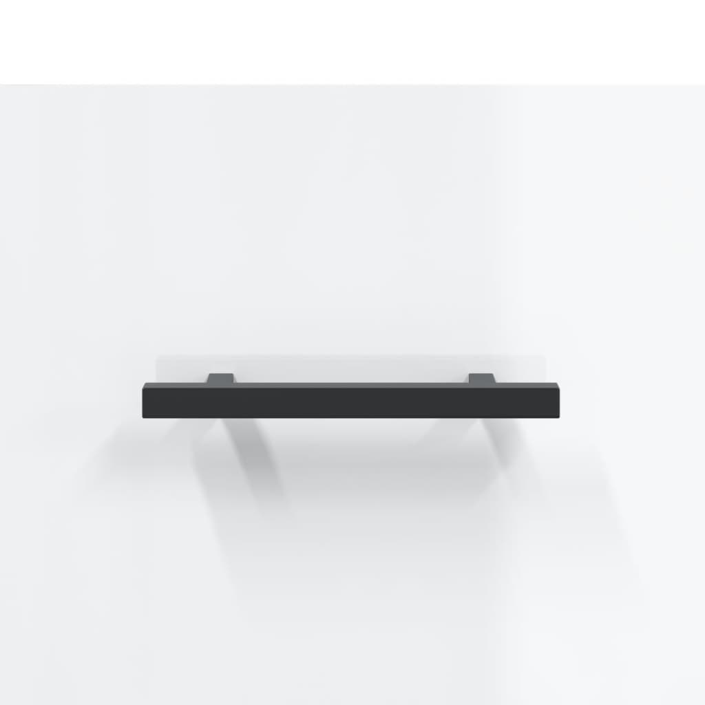 Skänk vit högglans 69,5x34x90 cm konstruerat trä