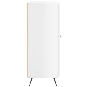 Skänk vit högglans 69,5x34x90 cm konstruerat trä