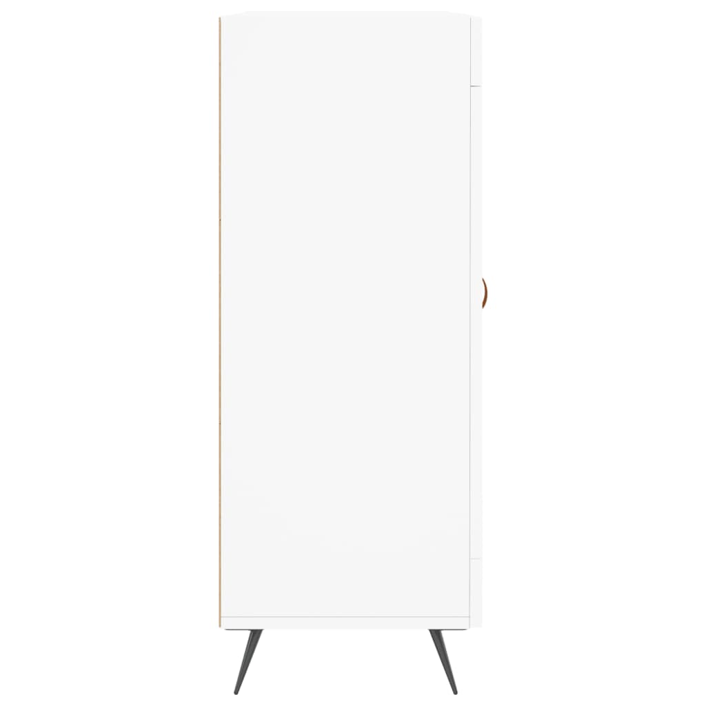 Skåp vit 69,5x34x90 cm konstruerat trä