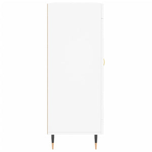 Skåp vit 69,5x34x90 cm konstruerat trä