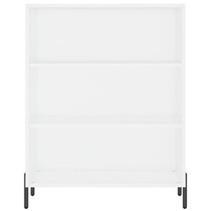 Bokhylla vit 69,5x32,5x90 cm konstruerat trä