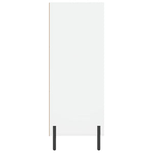 Bokhylla vit 69,5x32,5x90 cm konstruerat trä