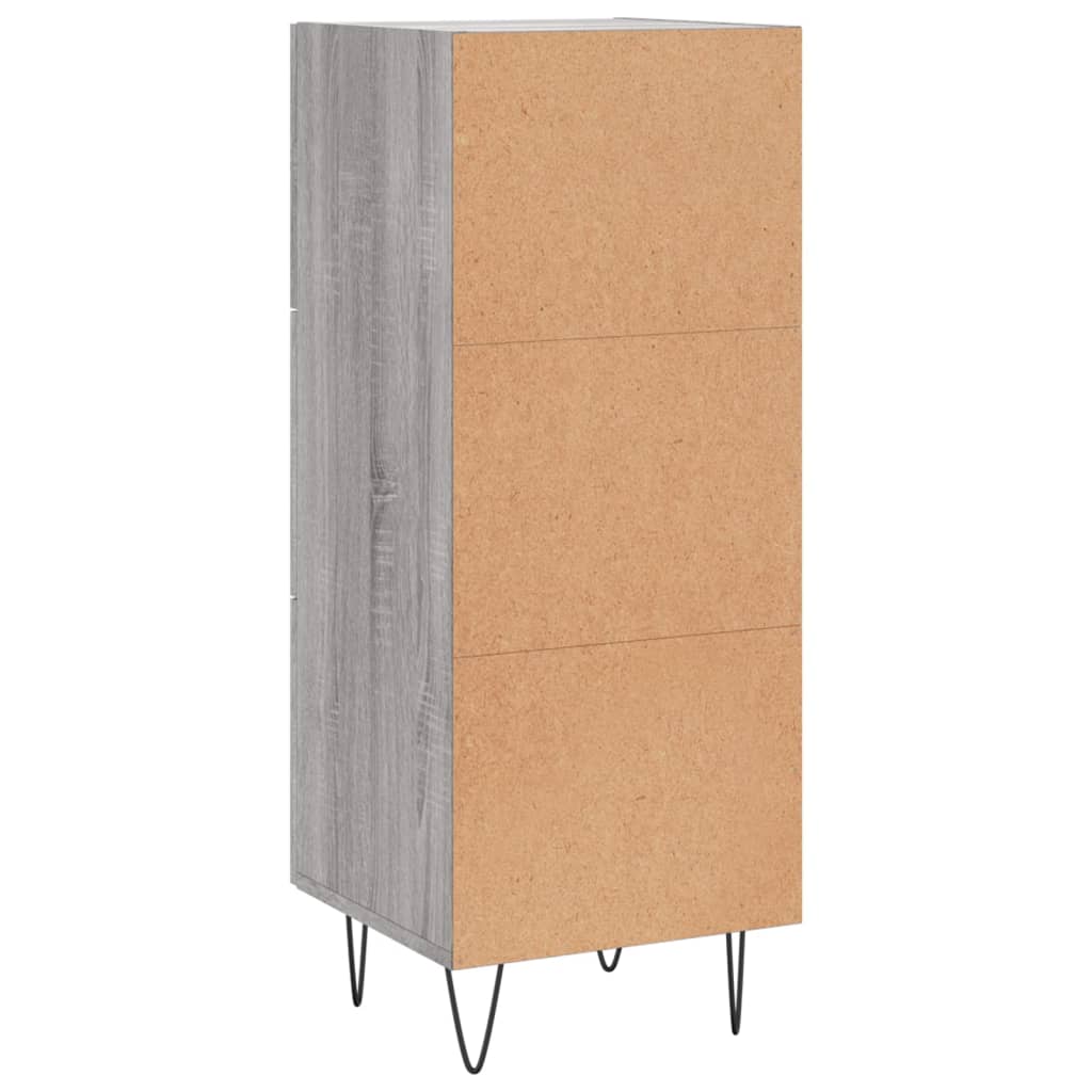 Skåp grå sonoma 34,5x34x90 cm konstruerat trä