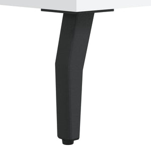 Skänk vit 34,5x34x90 cm konstruerat trä