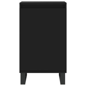 Byråer 2 st svart 40x35x70 cm konstruerat trä