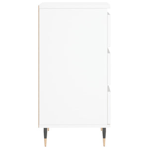 Byrå vit 40x35x70 cm konstruerat trä