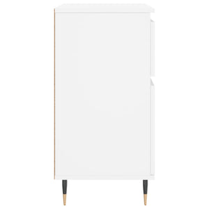 Byrå vit 60x35x70 cm konstruerat trä