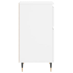 Byråer 2 st vit 40x35x70 cm konstruerat trä