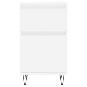 Byråer 2 st vit 40x35x70 cm konstruerat trä