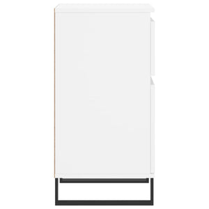 Byrå vit 40x35x70 cm konstruerat trä