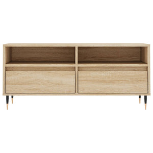 Tv-bänk sonoma-ek 100x34,5x44,5 cm konstruerat trä