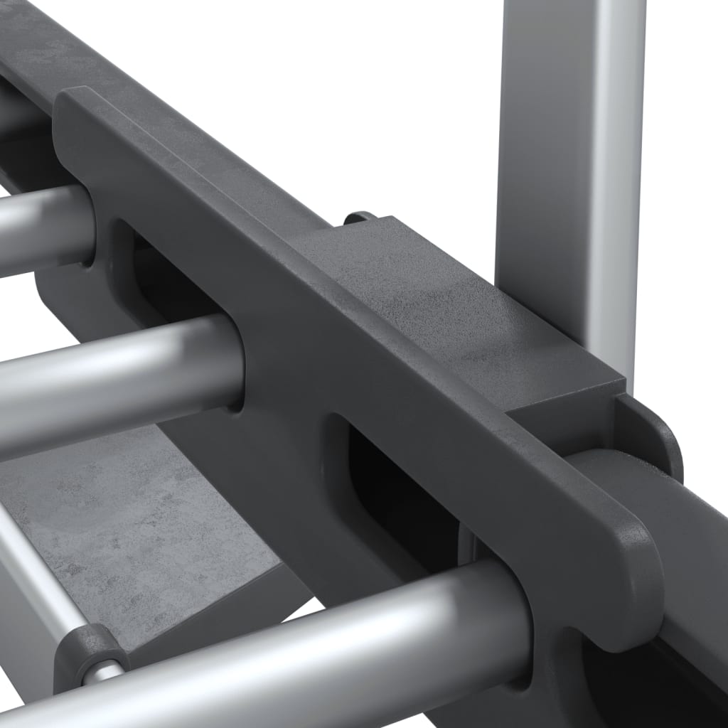 Hylla för tvättmaskin 77x52x192 cm aluminium