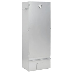 Röktunna och grill med träflis 44,5x29x110 cm galvaniserat stål