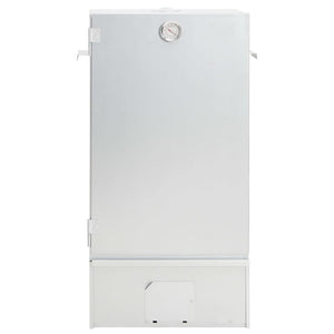 Röktunna och grill med träflis 44,5x29x83 cm galvaniserat stål