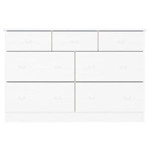 Byrå ALTA vit 112x35x73 cm massiv furu