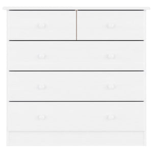 Byrå ALTA vit 77x35x73 cm massiv furu