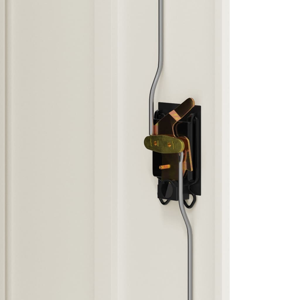 Dokumentskåp vit 90x40x105 cm stål