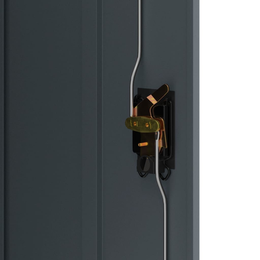 Dokumentskåp antracit 90x40x105 cm stål