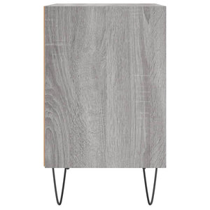 Sängbord 2 st grå sonoma 40x30x50 cm konstruerat trä