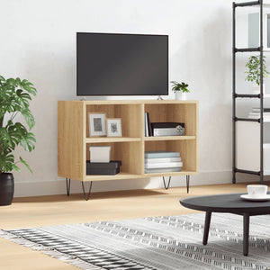 Tv-bänk sonoma ek 69,5x30x50 cm konstruerat trä