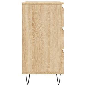 Byrå sonoma-ek 60x35x70 cm konstruerat trä
