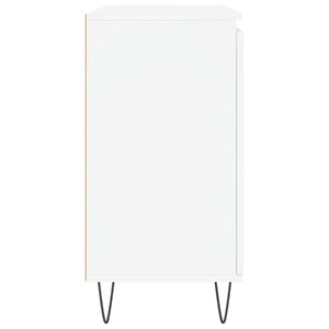 Skänk vit 101,5x35x70 cm konstruerat trä