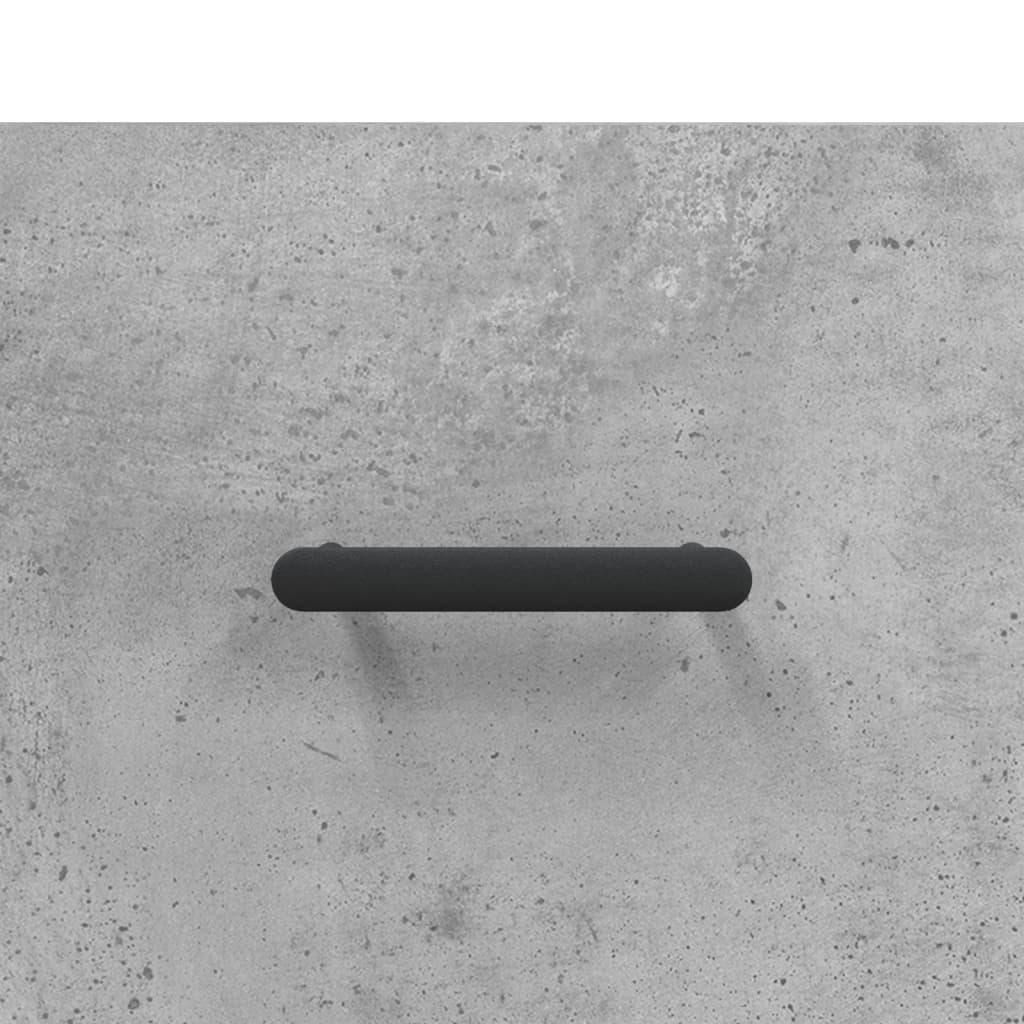 Sängbord 2 st betonggrå 40x35x47,5 cm konstruerat trä