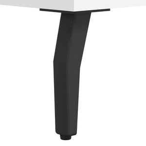 Sängbord vit 40x35x47,5 cm konstruerat trä