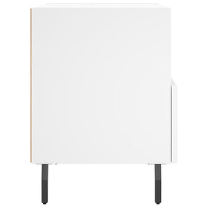 Sängbord 2 st vit 40x35x47,5 cm konstruerat trä