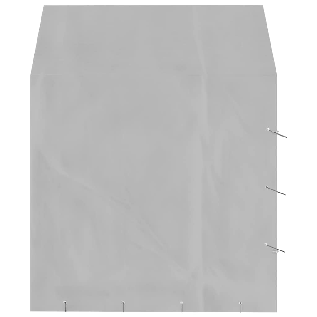 Hundgård med tak silver 2x2x2,5 m galvaniserat stål