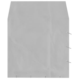 Hundgård med tak silver 2x2x2,5 m galvaniserat stål