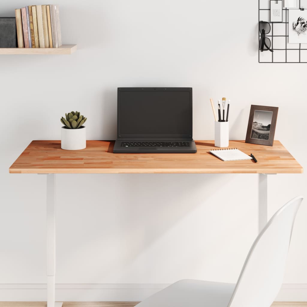 Bordsskiva 100x50x1,5 cm rektangulär massivt bokträ