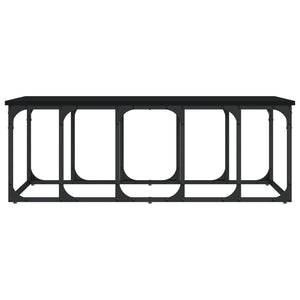 Soffbord svart 100x50x35,5 cm konstruerat trä