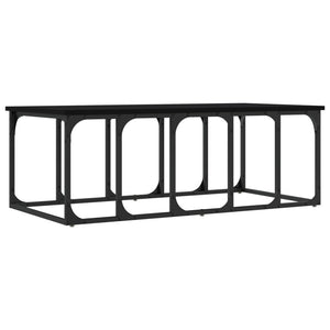 Soffbord svart 100x50x35,5 cm konstruerat trä