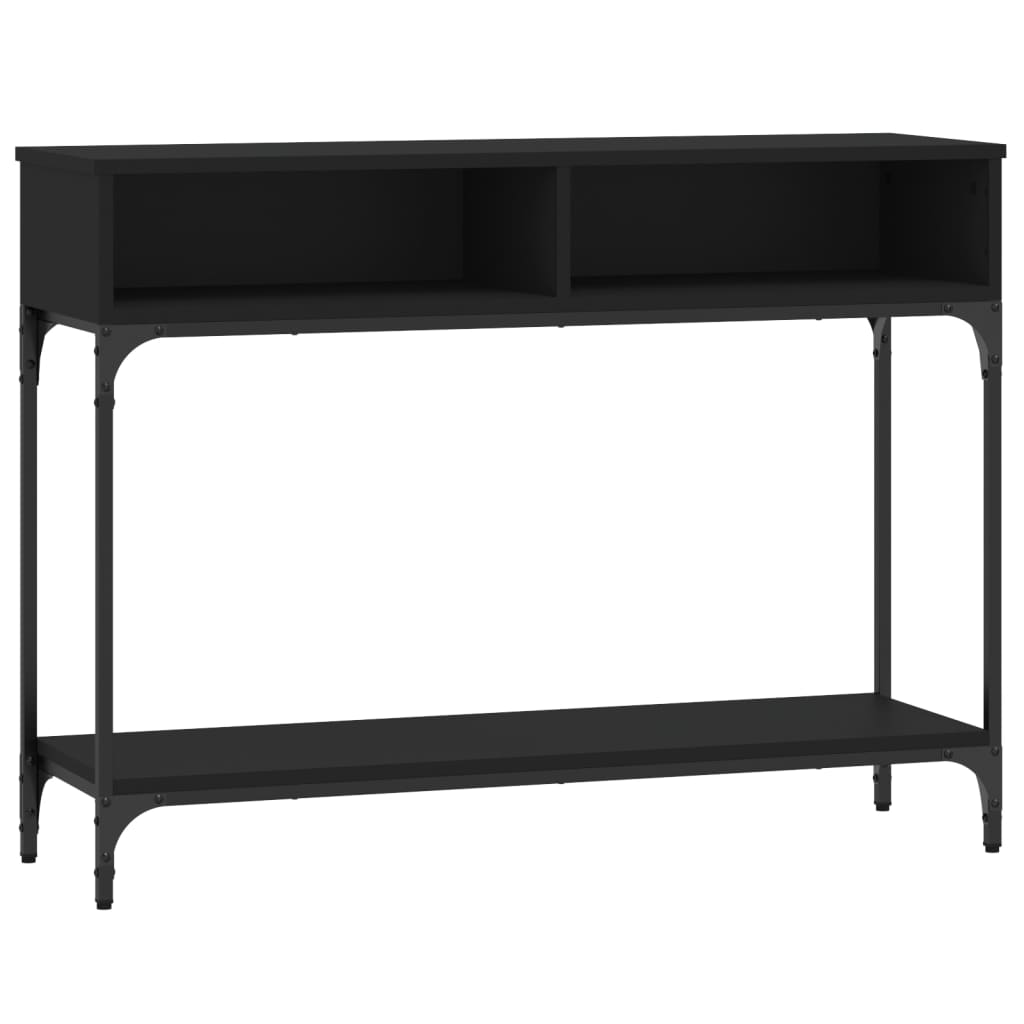 Konsolbord svart 100x30,5x75 cm konstruerat trä
