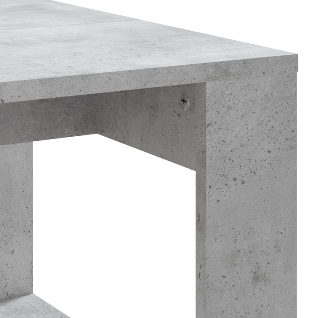 Soffbord betonggrå 102x50x35 cm konstruerat trä
