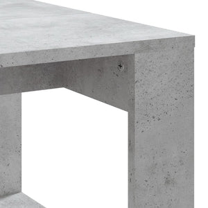 Soffbord betonggrå 102x50x35 cm konstruerat trä