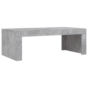 Soffbord betonggrå 102x50x36 cm konstruerat trä