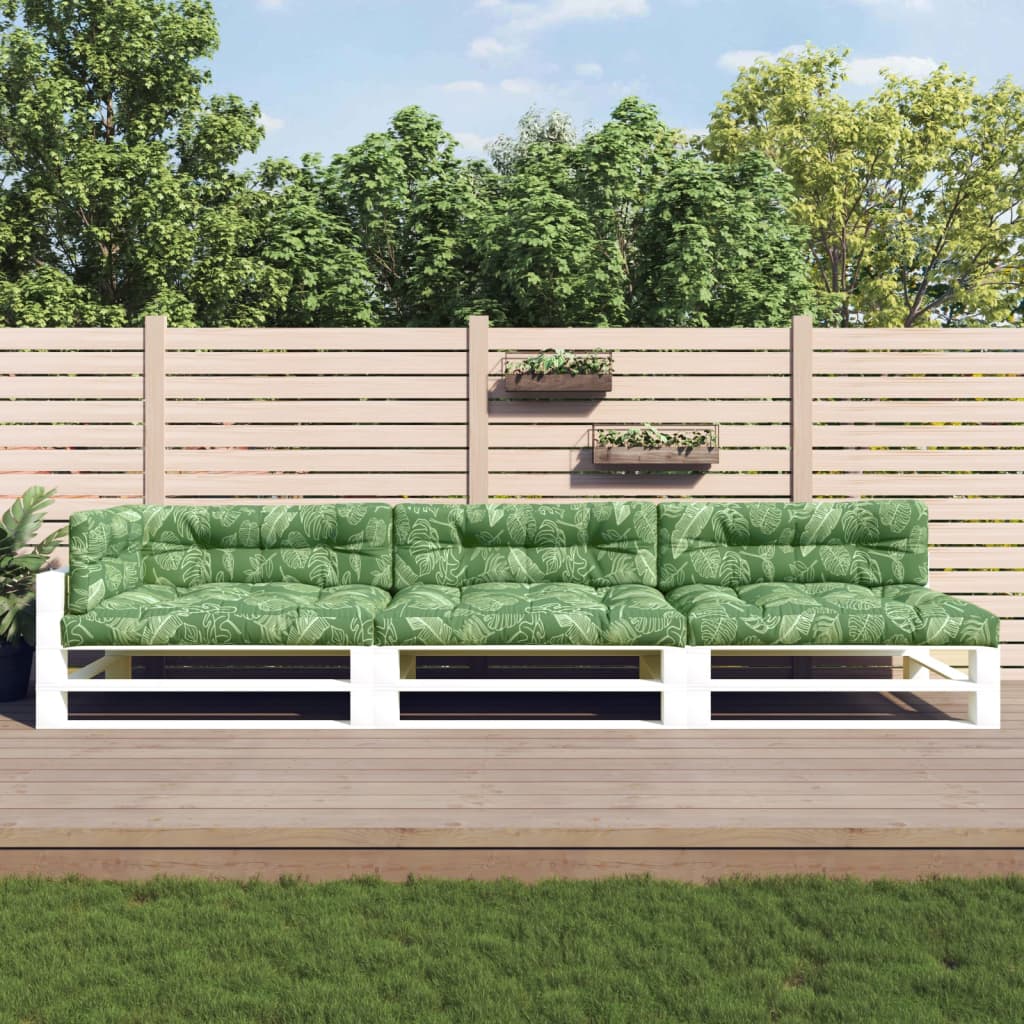 Palldynor 7 st bladmönster tyg