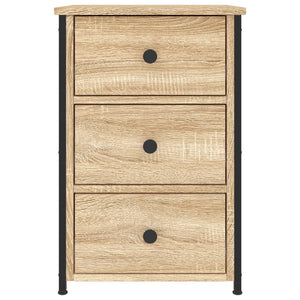 Sängbord sonoma-ek 40x36x60 cm konstruerat trä