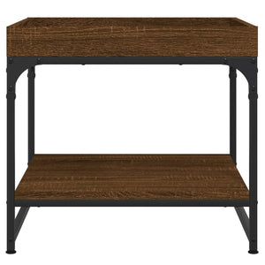 Soffbord brun ek 49,5x49,5x45 cm konstruerat trä