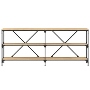 Konsolbord sonoma-ek 180x30x75 cm konstruerat trä och järn