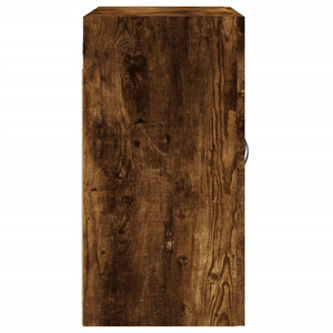 Väggskåp rökfärgad ek 60x31x60 cm konstruerat trä