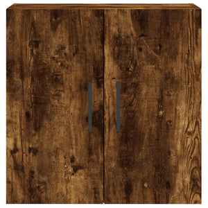 Väggskåp rökfärgad ek 60x31x60 cm konstruerat trä