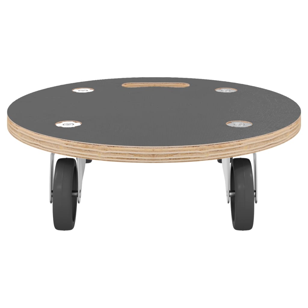 Transportplattor 2 st rund Ø38x11,5 cm 250 kg