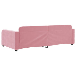 Dagbädd rosa 90x200 cm sammet