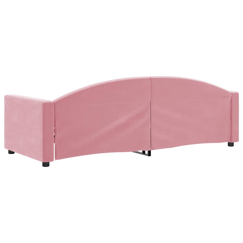 Dagbädd rosa 80x200 cm sammet