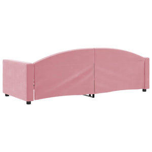 Dagbädd rosa 80x200 cm sammet